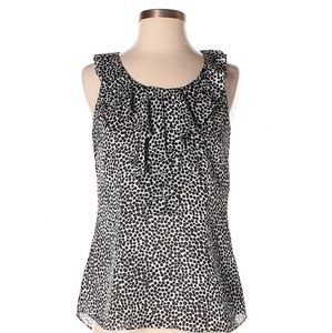 White House Black Market Sleeveless Blouse. LARGE